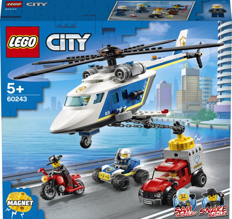 LEGO City 60243 Police Helicopter Chase LEGO Set Alza.cz