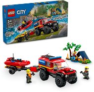 LEGO® City 60412 4x4 Tűzoltóautó mentőcsónakkal - LEGO