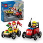 LEGO® City Pizzásautó vs. tűzoltóautó, versenyautós csomag 60458 - LEGO
