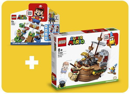  LEGO 71391 Super Mario Bowser's Airship Expansion Set : Video  Games