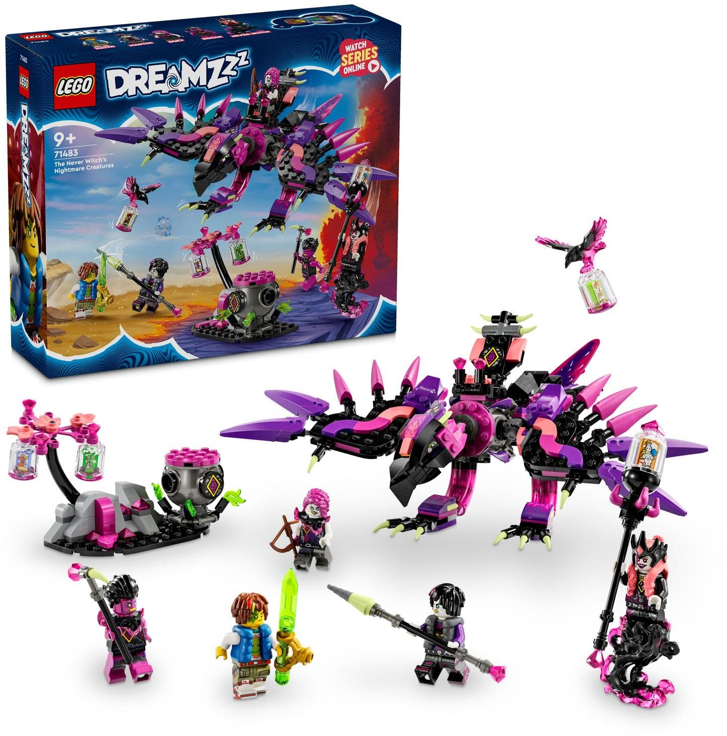 LEGO® DREAMZzz™ A Sötét boszorkány rémálomlényei 71483