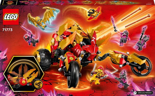LEGO® NINJAGO® 71773 Kai's Golden Dragon Raider - LEGO Set