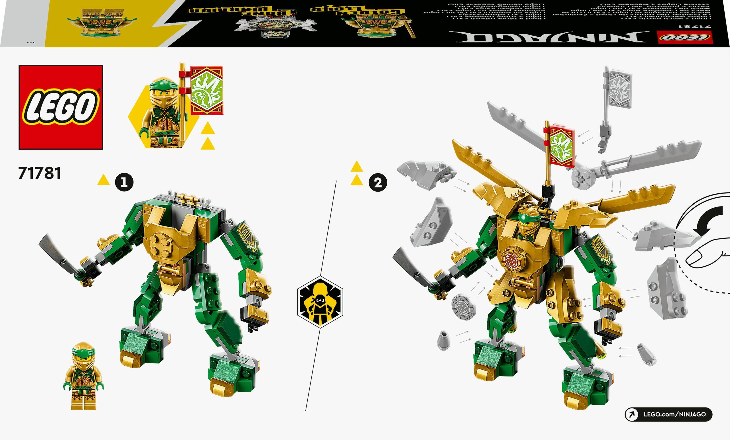 LEGO NINJAGO 71781 Lloyd s Mech Battle EVO LEGO Set alza.de