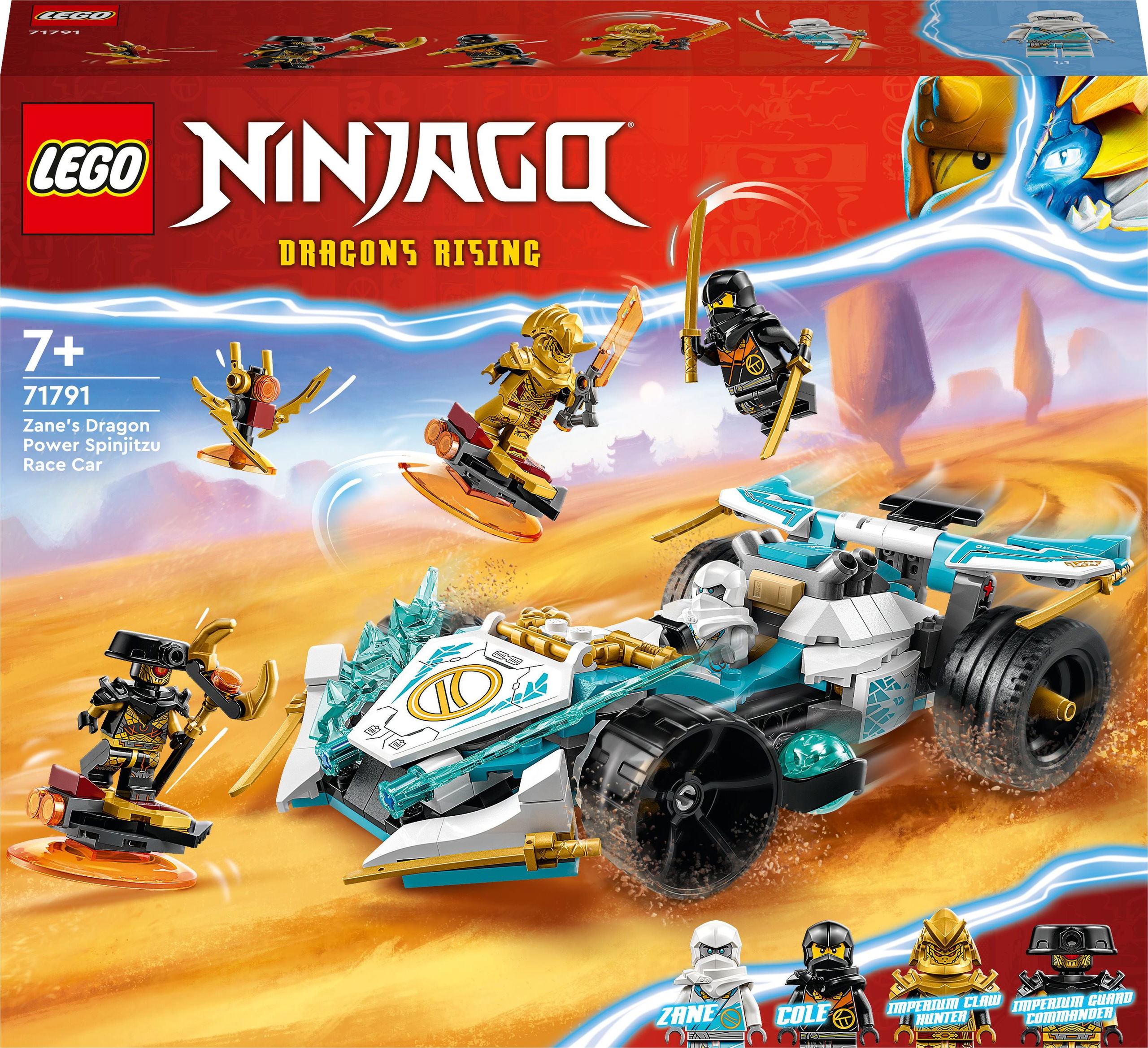 LEGO® NINJAGO® 71791 Zane's Dragon Power Spinjitzu Race Car - LEGO 