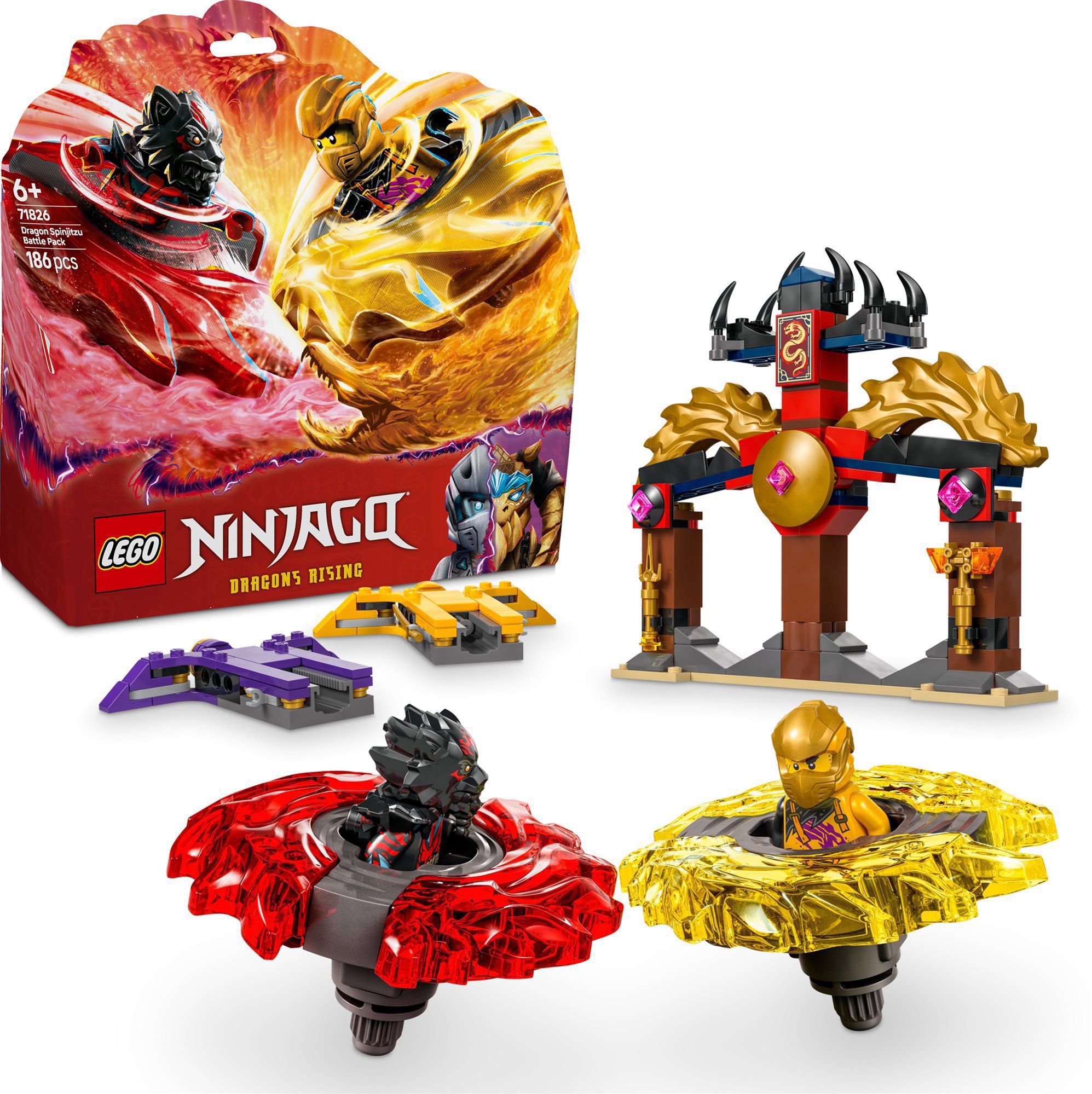 LEGO stavebnice LEGO® NINJAGO® 71826 Bitevní balíček dračího Spinjitzu