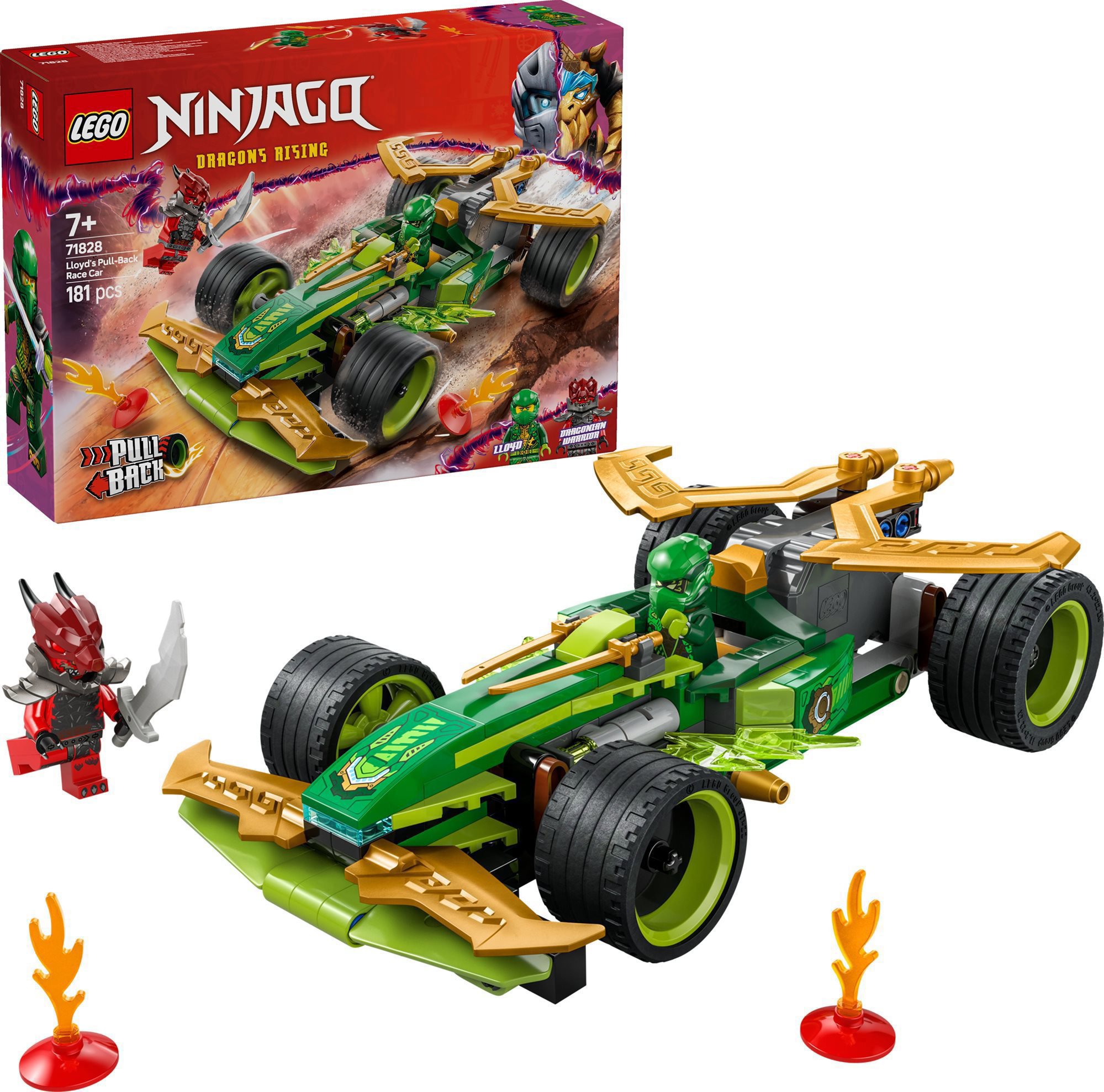 LEGO stavebnice LEGO® NINJAGO® 71828 Lloydovo závodní auto s natahovacím motorem