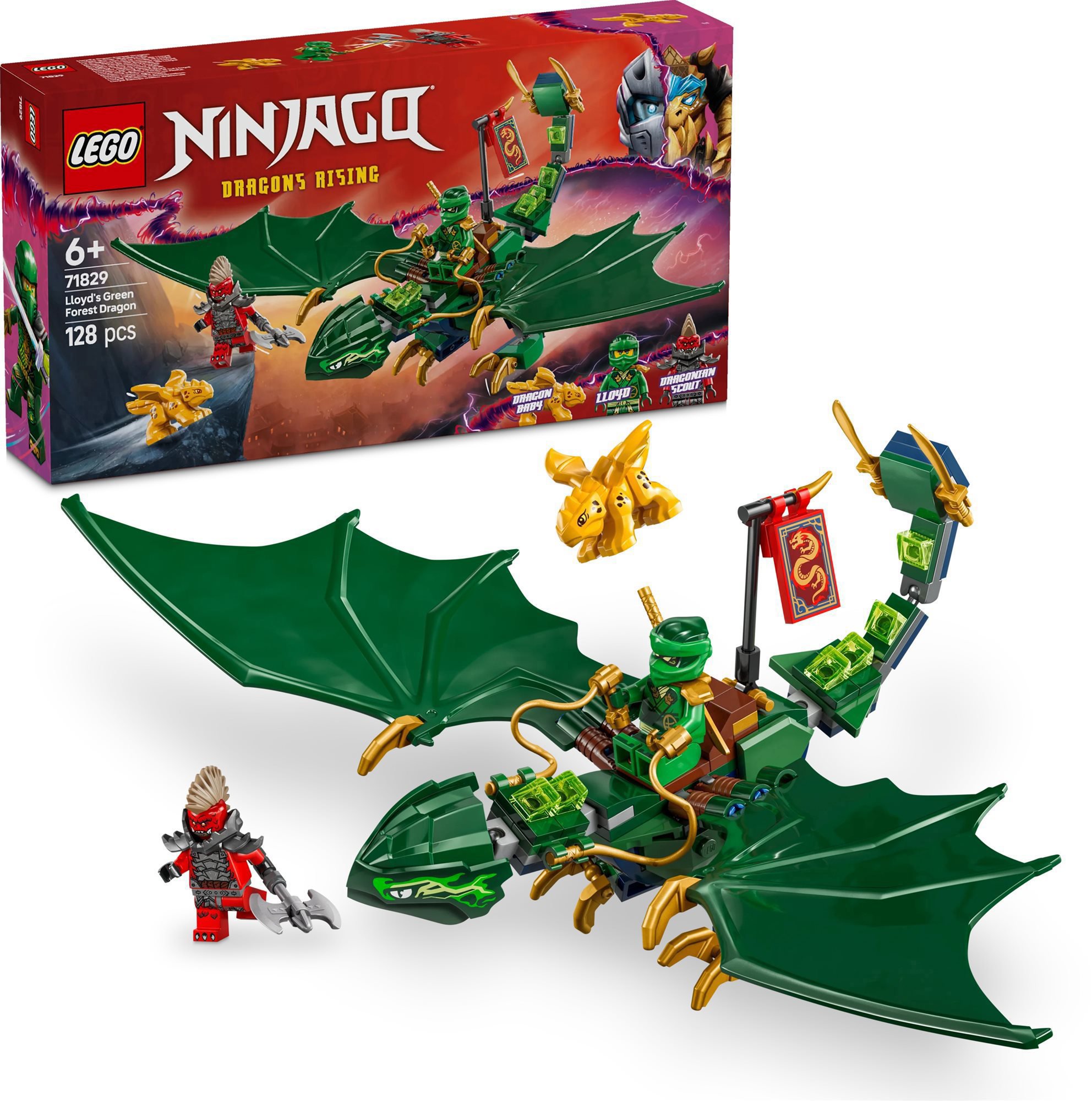 LEGO stavebnice LEGO® NINJAGO® 71829 Lloydův zelený lesní drak