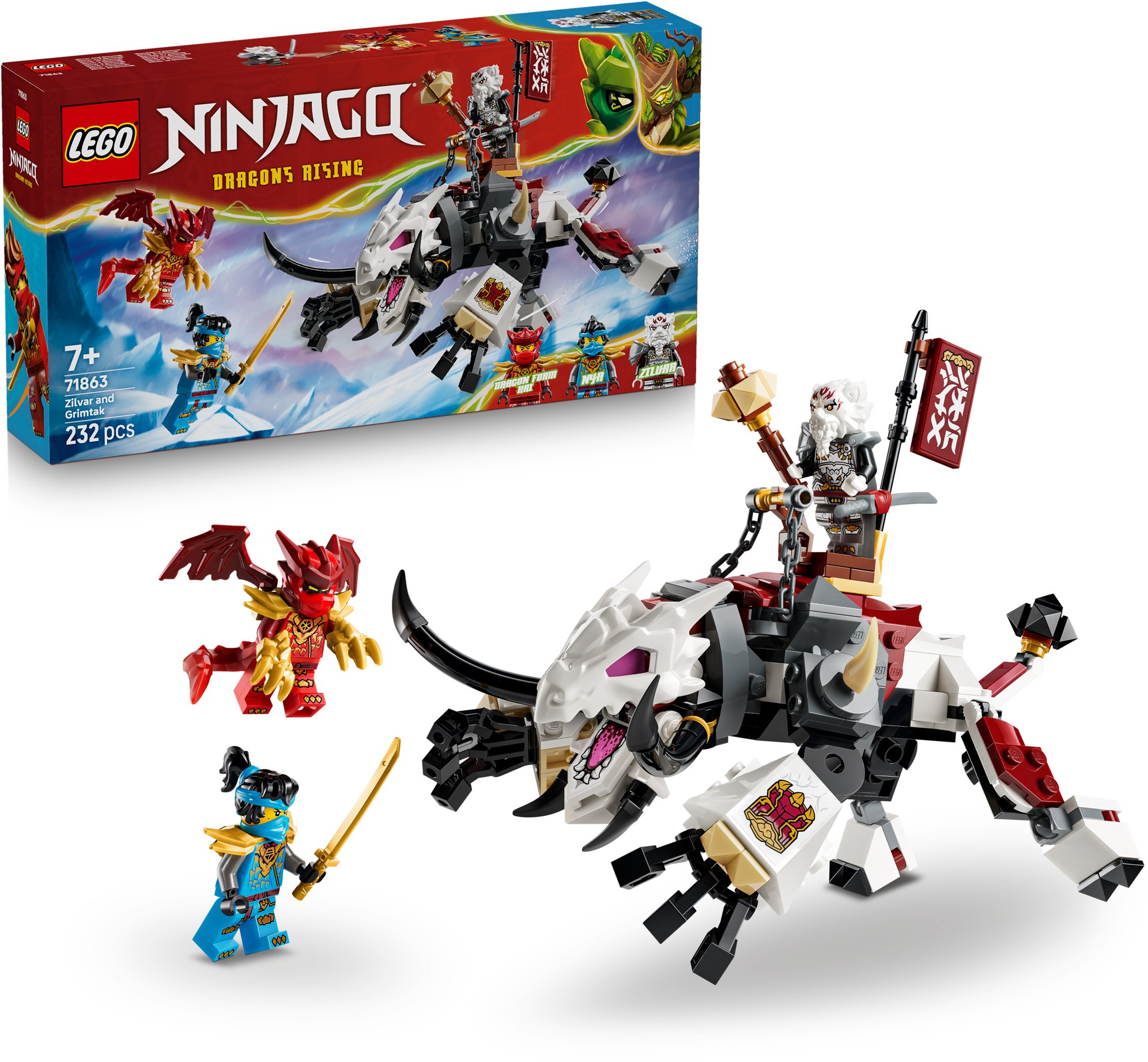 LEGO stavebnice LEGO® NINJAGO® 71863 Zilvar a dračí bestie Grimtak