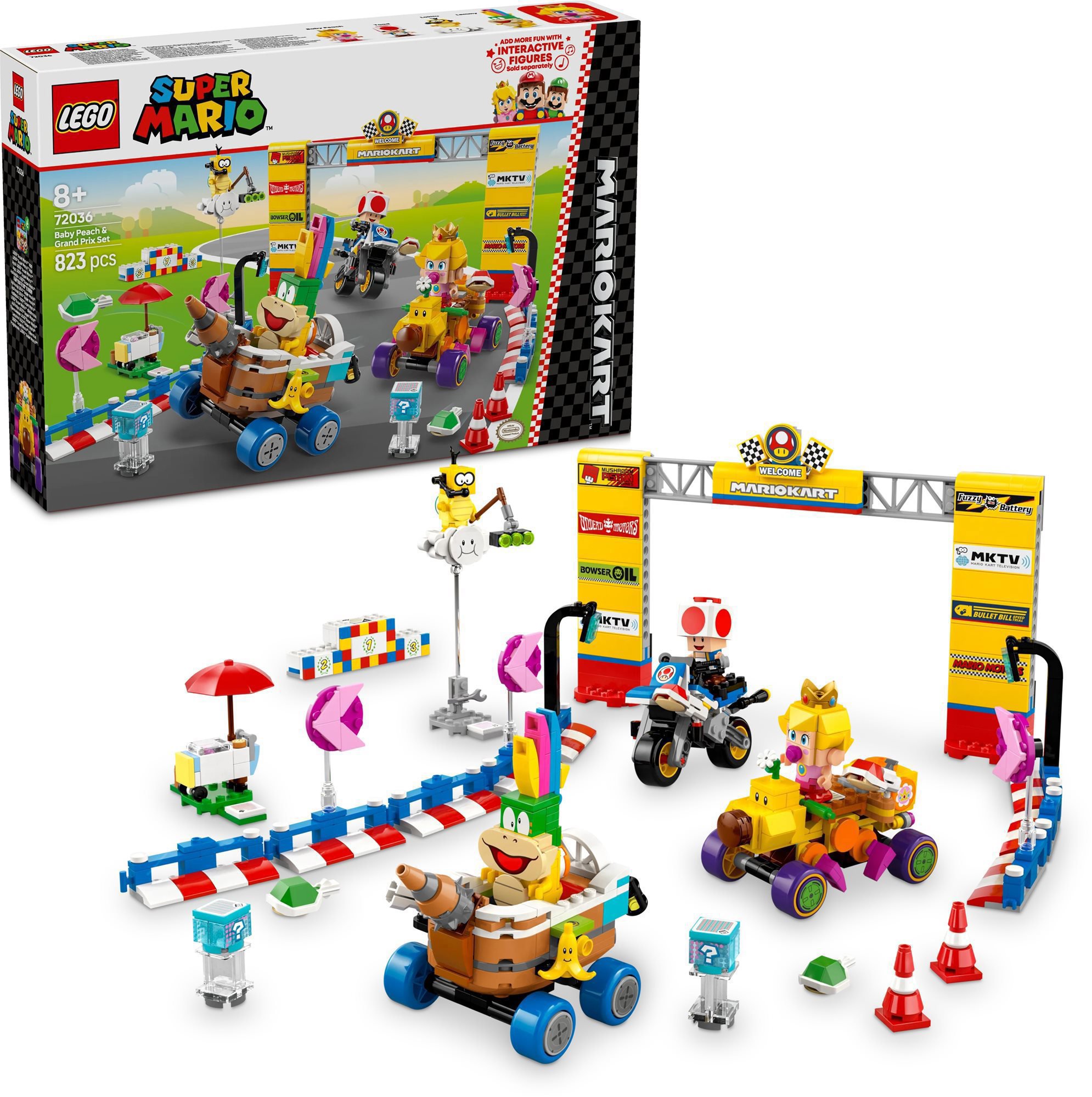 LEGO® Super Mario™ 72036 Mario Kart™ – Baby Peach és a Grand Prix szett