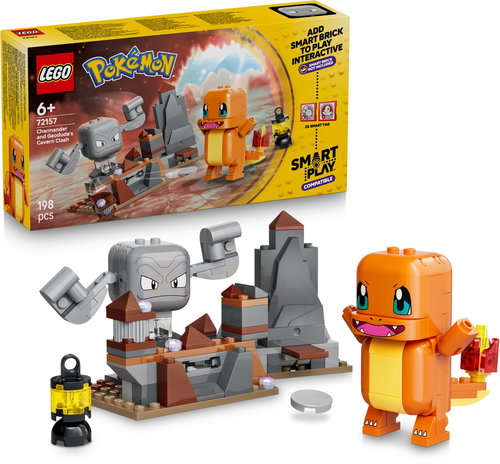 LEGO® Pokémon™ 72157 SMART Play™: Souboj Charmandera a Geodudea v jeskyni - LEGO Set - Main image