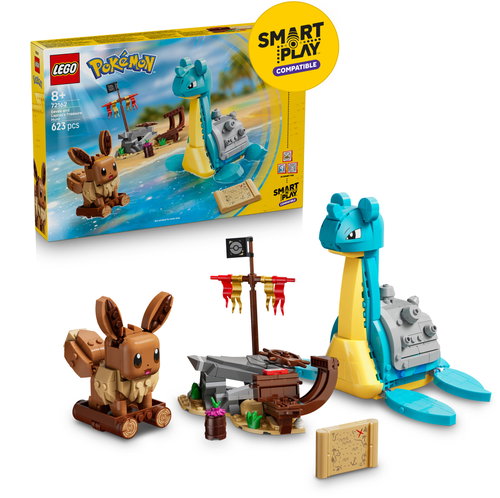 LEGO® Pokémon™ 72162 SMART Play™: Eevee a Lapras a hledání pokladu - LEGO Set - Main image