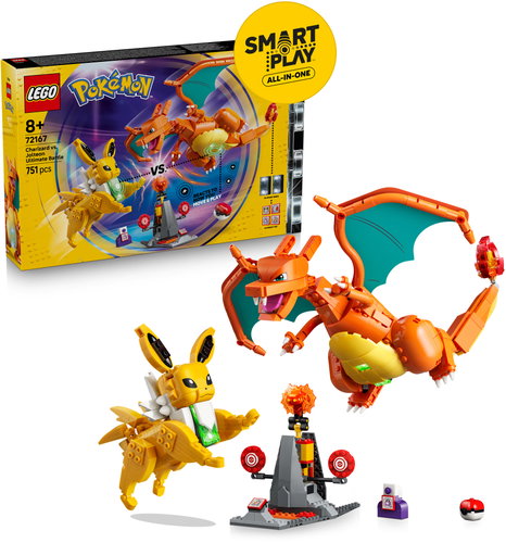 LEGO® Pokémon™ 72167 SMART Play™: Poslední bitva – Charizard vs. Jolteon - LEGO Set - Main image