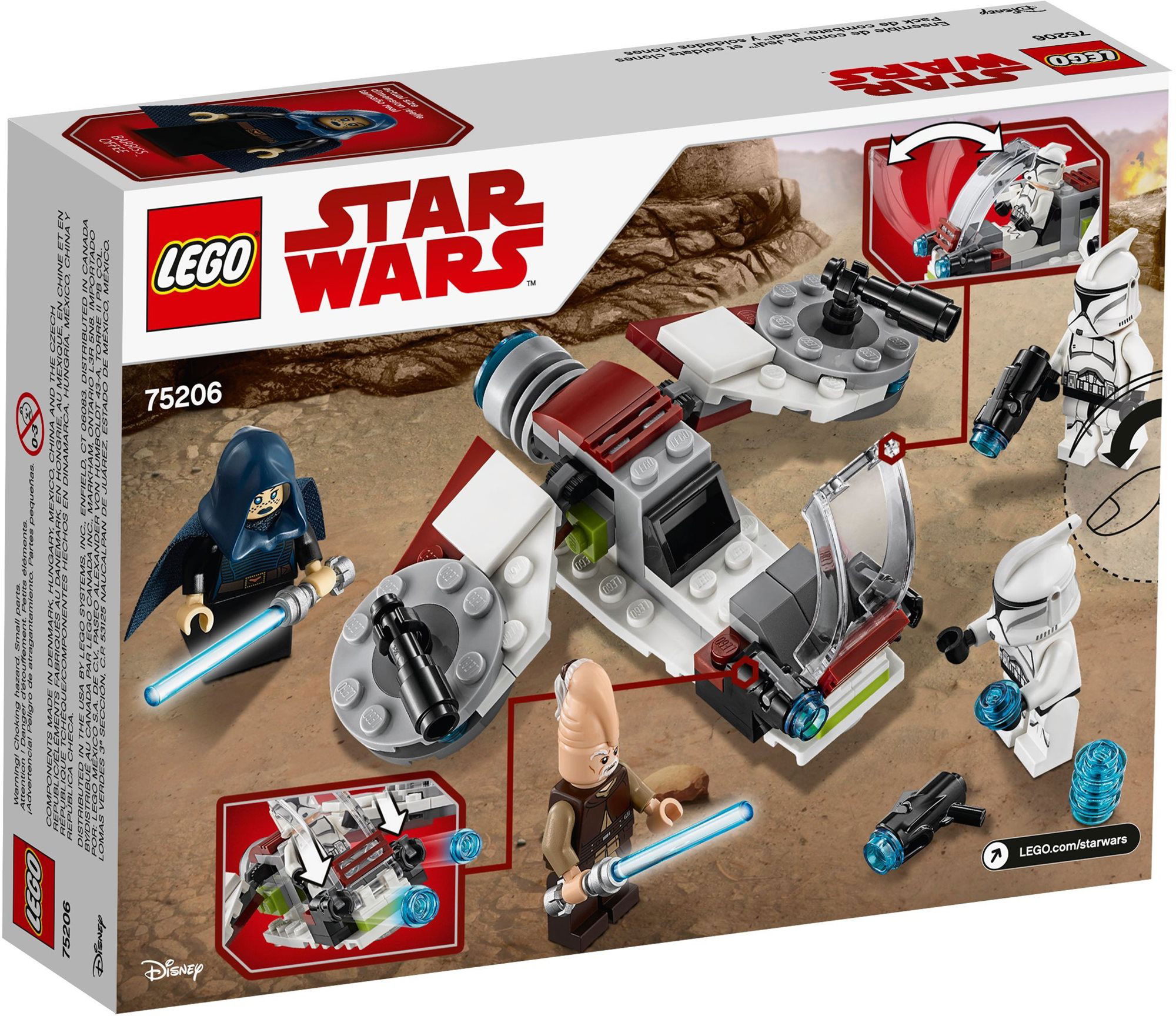 LEGO Star Wars 75206 Jedi and Clone Troopers Battle Pack Building Set Alza.cz