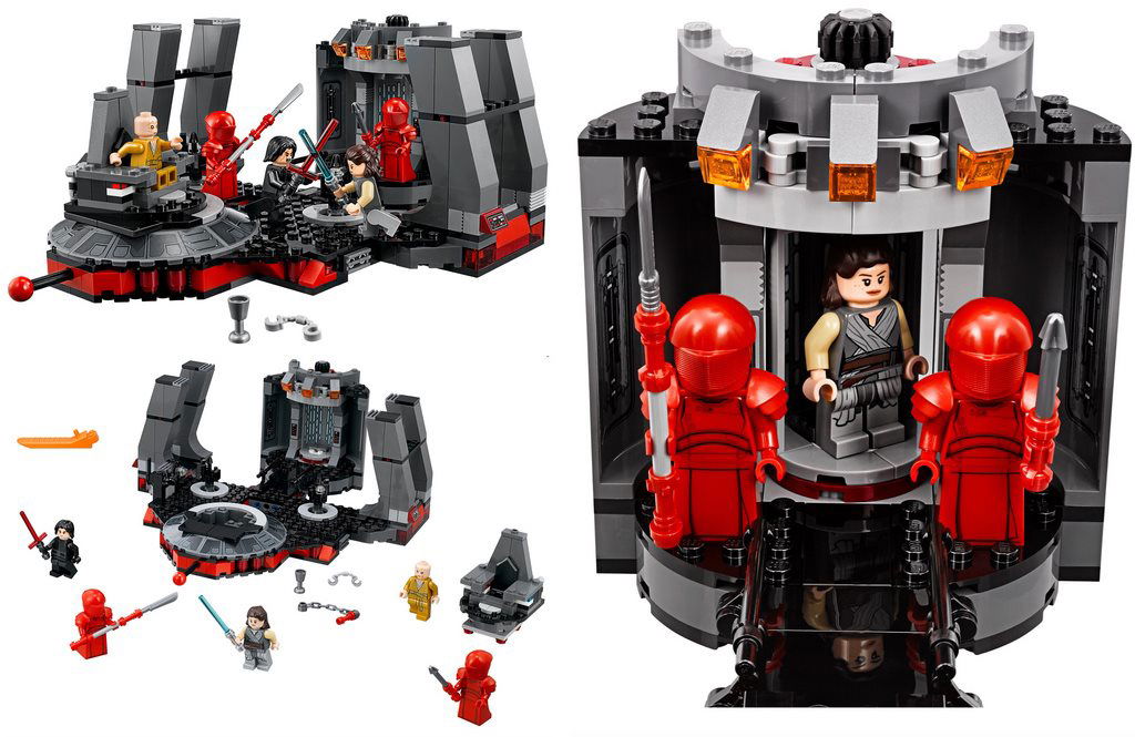 Snoke throne hot sale room lego