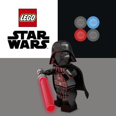 Lego darth vader discount with arm printing