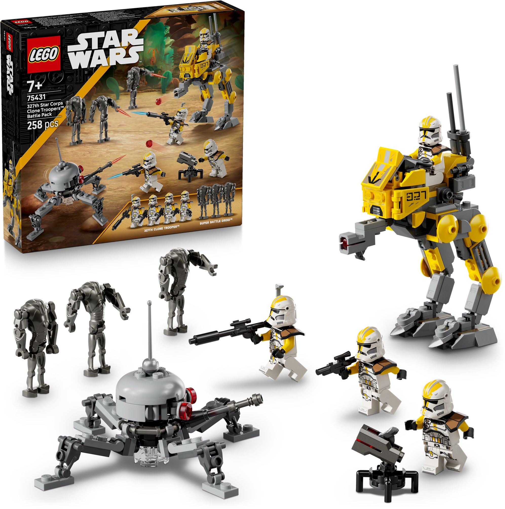 LEGO stavebnice LEGO® Star Wars™ 75431 Bitevní balíček klonovaných vojáků z 327. hvězdného sboru