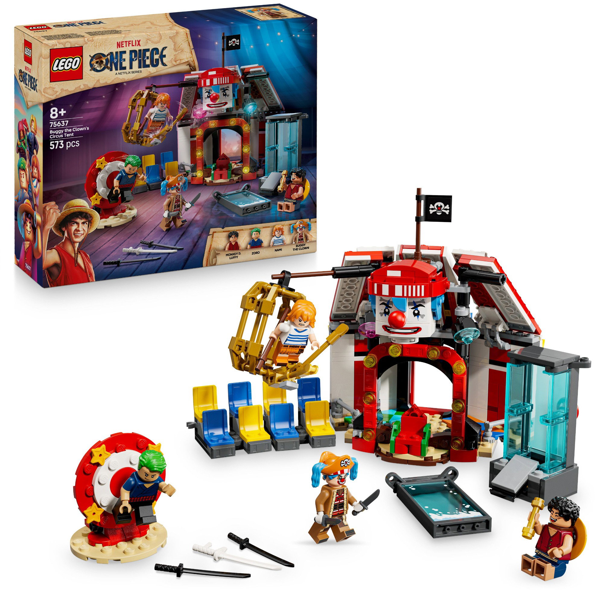 LEGO® ONE PIECE 75637 Buggy, a bohóc cirkuszi sátra