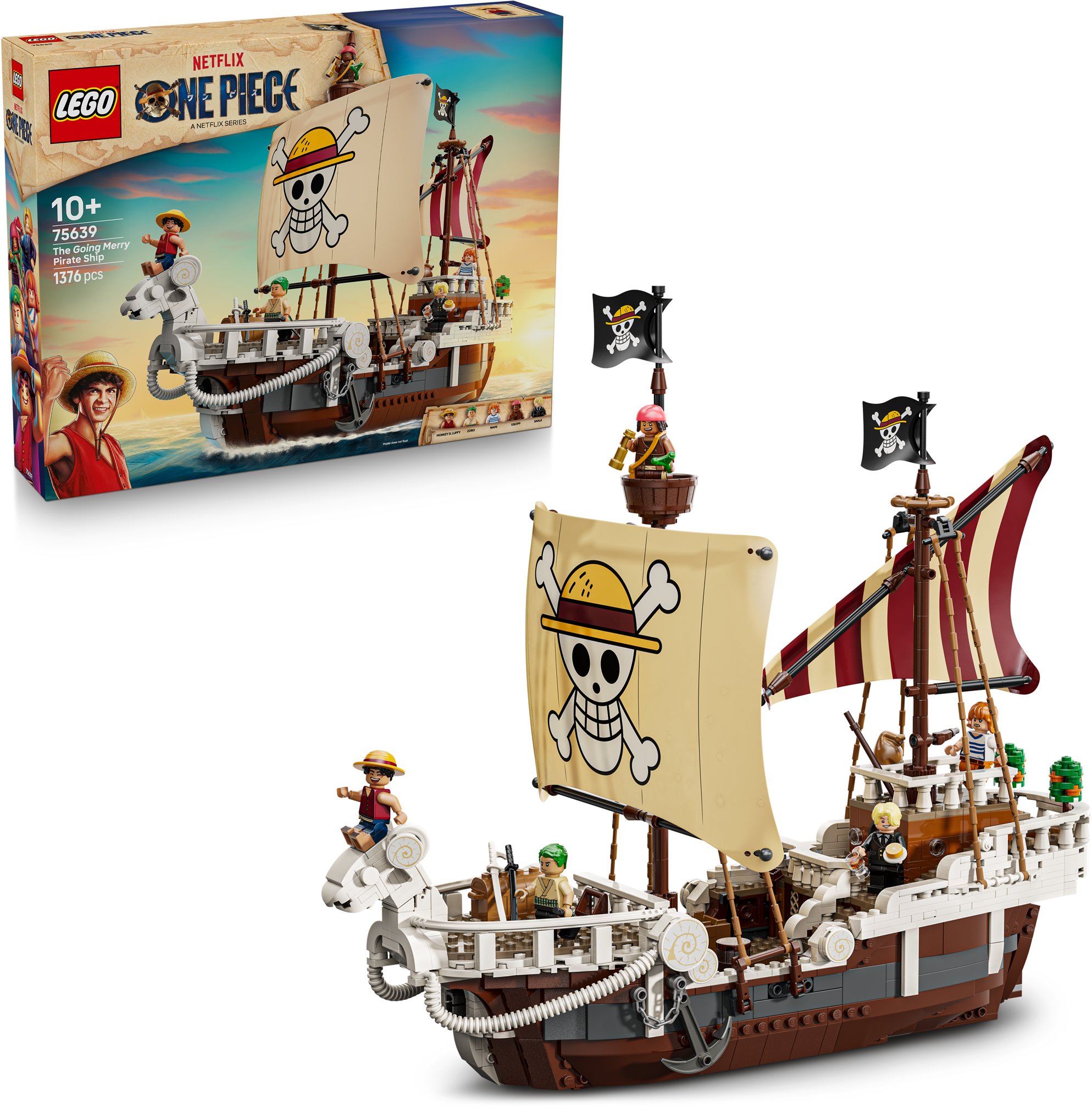 LEGO stavebnice LEGO® ONE PIECE 75639 Pirátská loď Plovoucí Merry