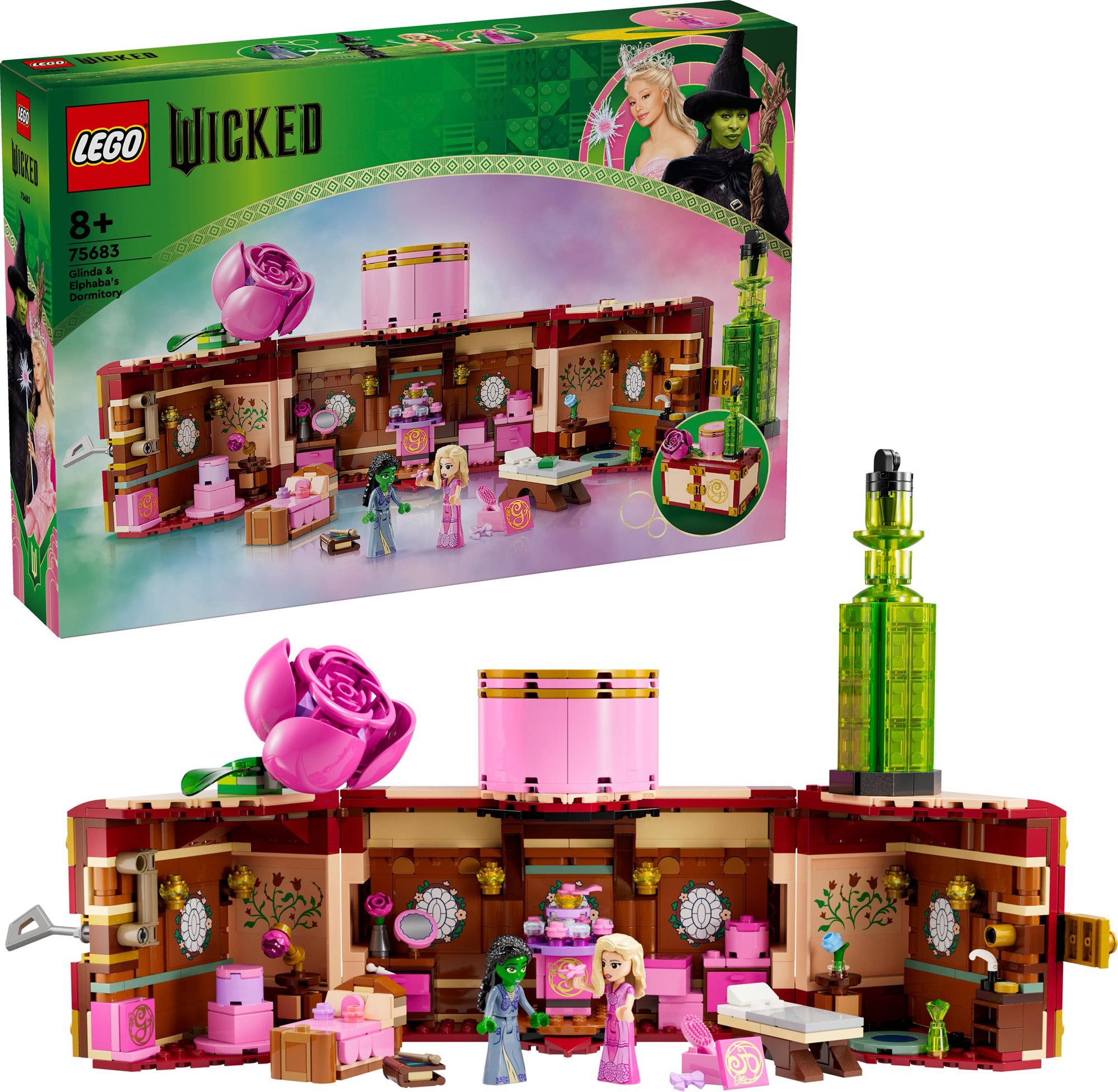LEGO® Wicked 75683 Glinda és Elphaba kollégiumi szobája