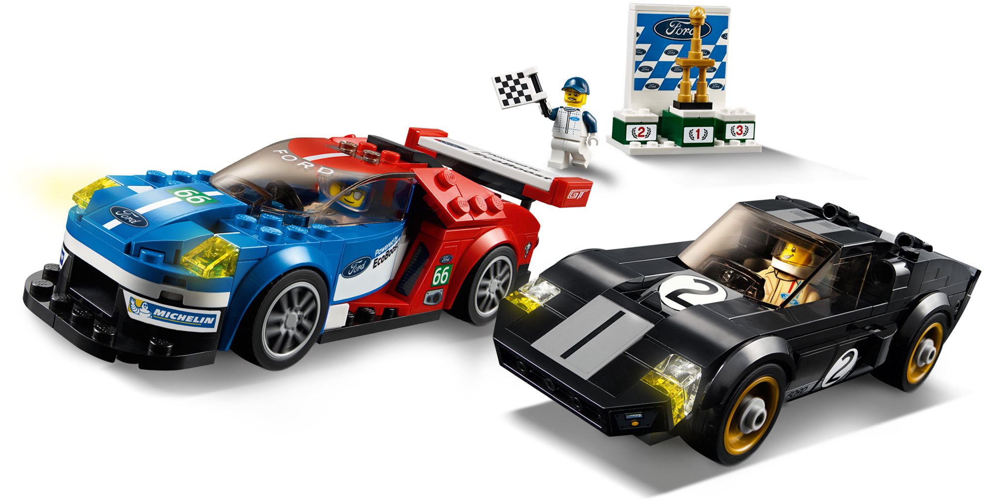 LEGO Speed Champions 75881 2016 Ford GT 1966 Ford GT40