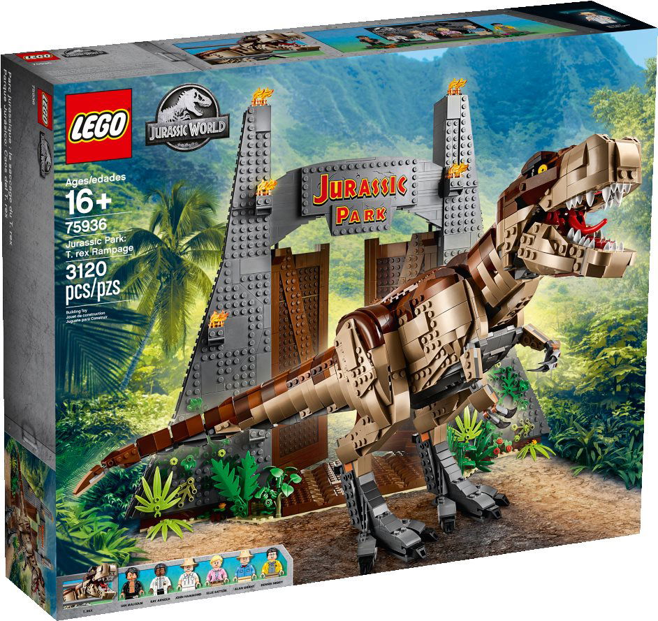 LEGO Jurassic World 75936 Jurassic Park T. rex Rampage LEGO Set