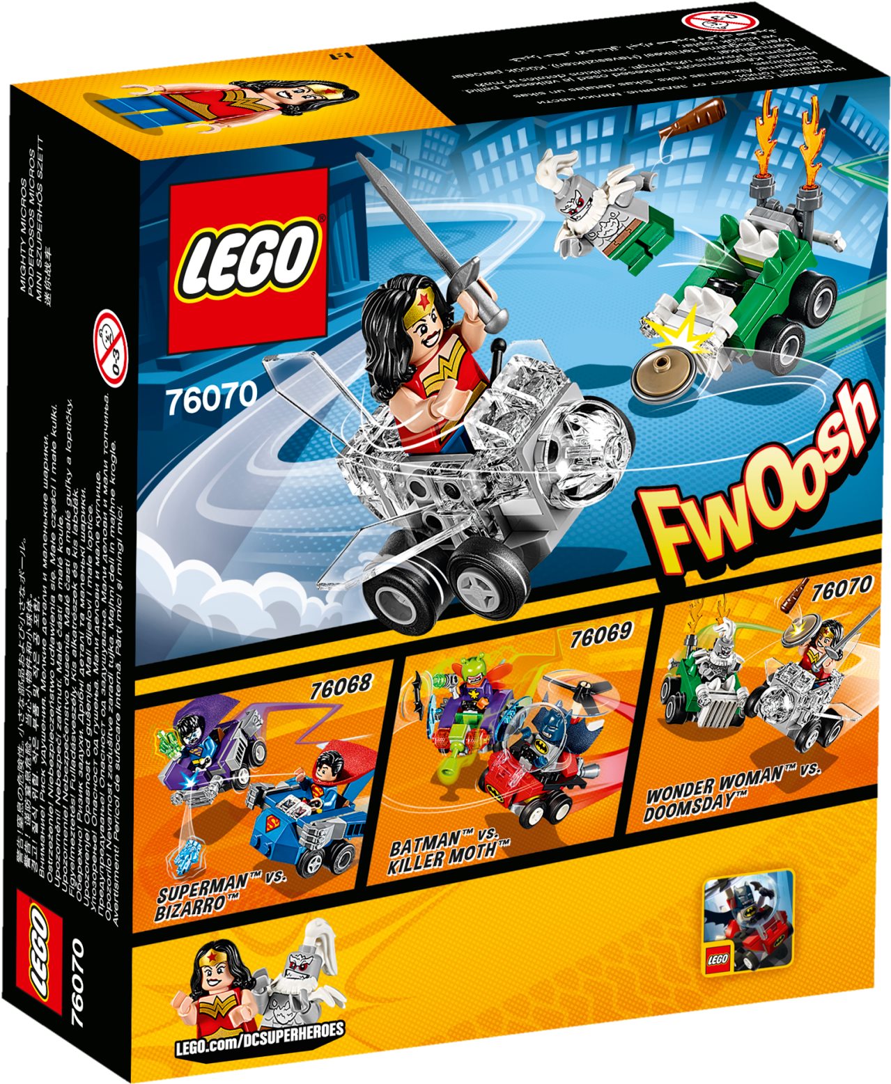 LEGO Super Heroes 76070 Mighty Micros Wonder Woman vs. Doomsday Building Set Alza.cz