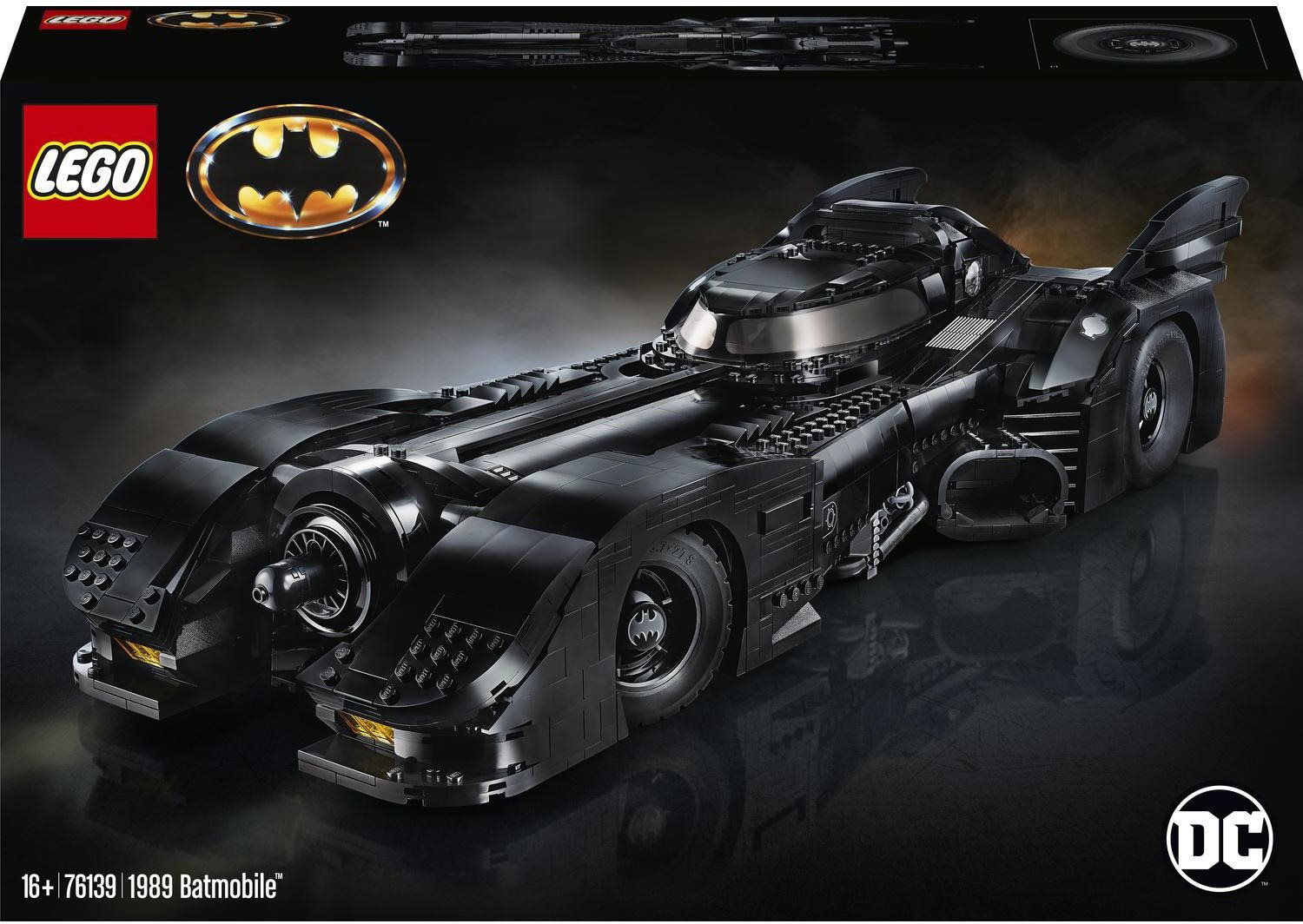 Lego dc batman 1989 best sale batmobile 76139 building kit