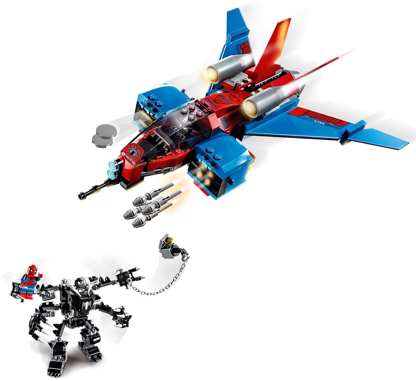 Lego spider man discount jet vs venom