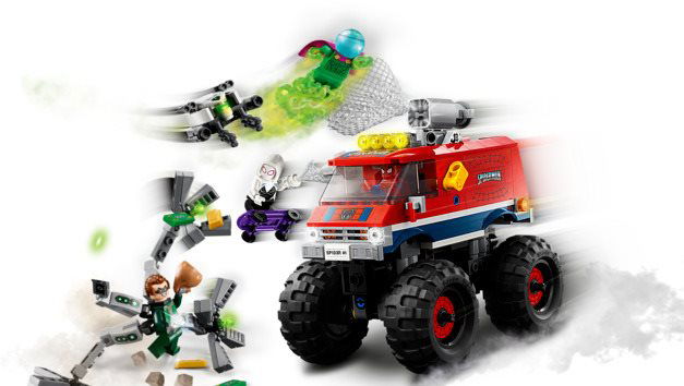 Spiderman lego truck new arrivals