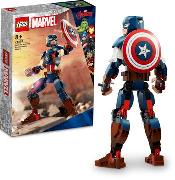 Lego MuÃ±eca De Avengers Captain America Capitana Marvel MuÃ±eca