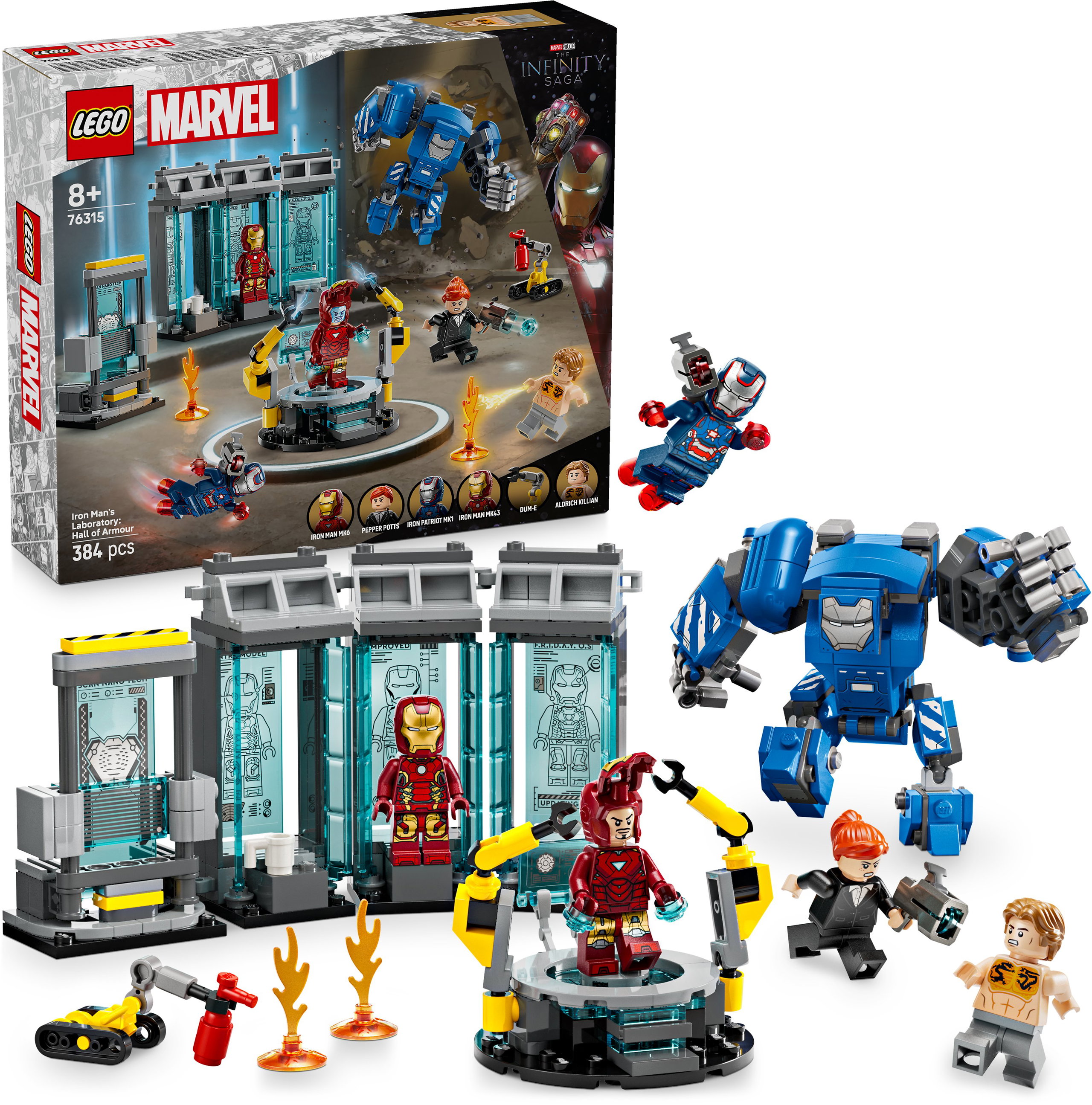 LEGO® Marvel 76315 A Vasember laboratóriuma: páncélcsarnok