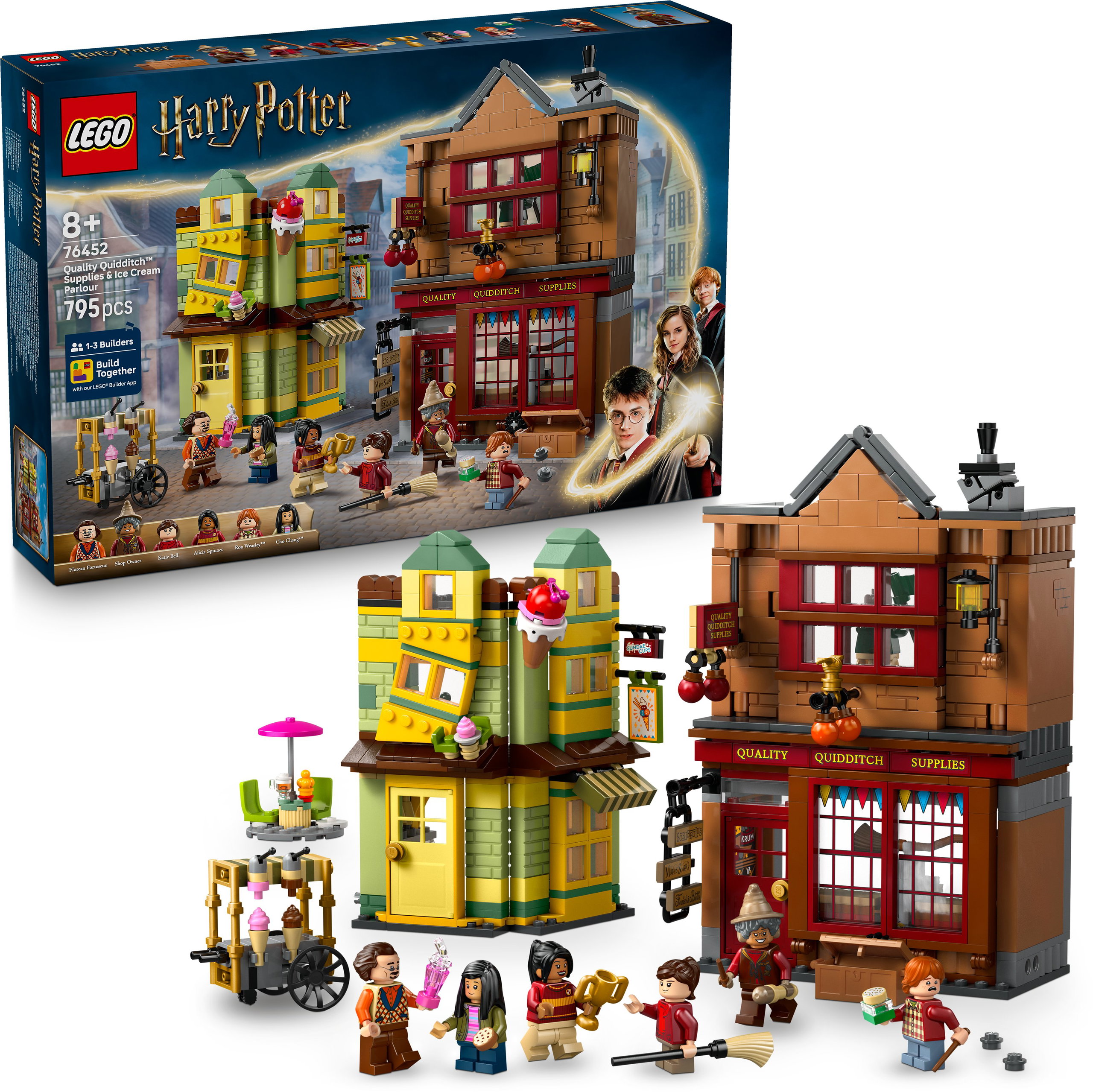LEGO® Harry Potter™ Kviddics™ a javából sportszaküzlet és a Fagylaltszalon 76452