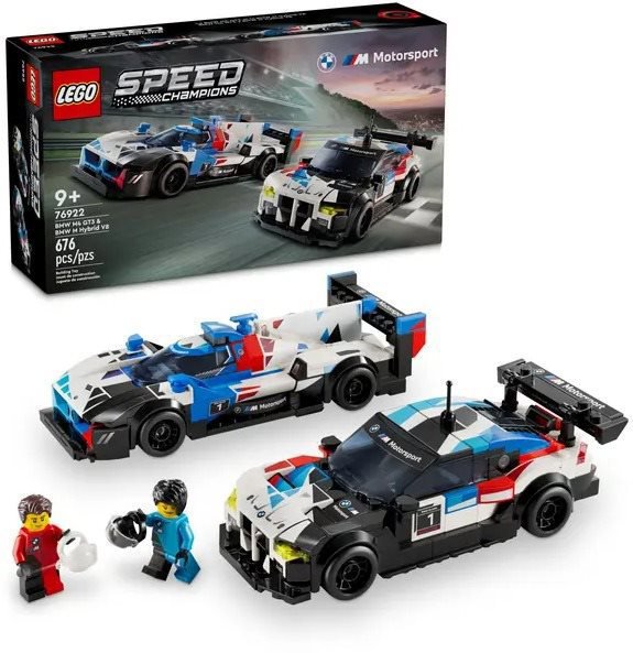 LEGO® Speed Champions 76922BMW M4 GT3 & BMW M Hybrid V8 versenyautók