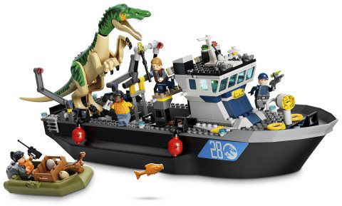 Jurassic world baryonyx lego sales set