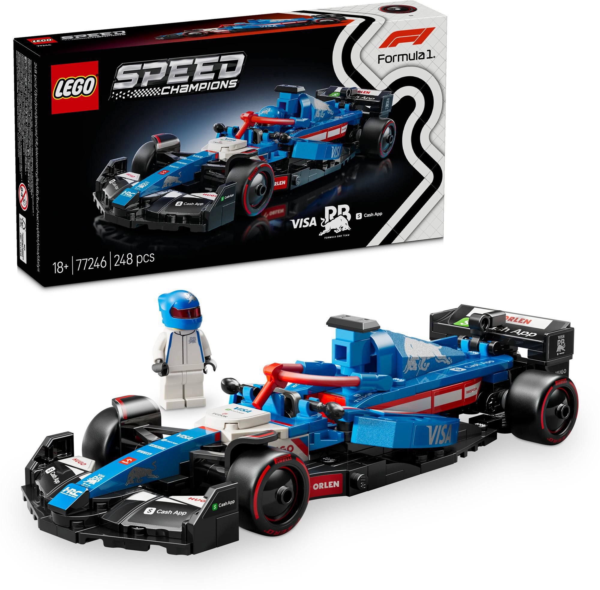 LEGO® Speed Champions Visa Cash App RB VCARB 01 F1® versenyautó 77246