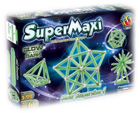 Supermag Maxi Glow 66 Piece Set - Building Set - Main image