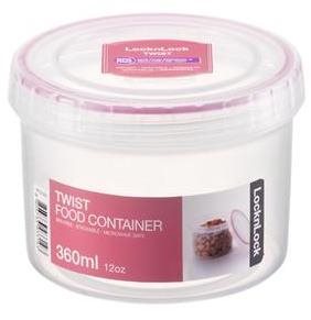 LOCK FOOD BOX TWIST ROUND, 360ML - Storage Jar - Main image