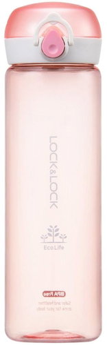 Lock&Lock "Bisfree One Touch" Wasserflasche 550ml, rosa - Trinkflasche - Hauptbild