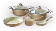 Toro Ceramic dinnerware set 7 pcs, Champagne - Cookware Set