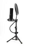 LORGAR Microphone Soner 721 for Streaming, condenser, Volume, black - Microphone