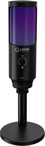 LORGAR mikrofon SMP40, RGB a externím mute tlačítkem, Černý - Gaming Microphone - Main image