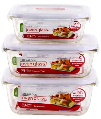 Lock&Lock LLG422/3 Food Container 3pcs - Food Container Set - Main image