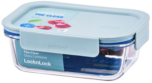 LocknLock "CLEAR" rectangular jar 0,630 l mint - Storage Jar - Main image