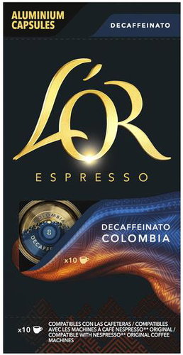 L'OR Espresso Colombia Decaffeinato - 10 kapszula Nespresso®* Original kompatibilis - Kávékapszula - Fő fotó