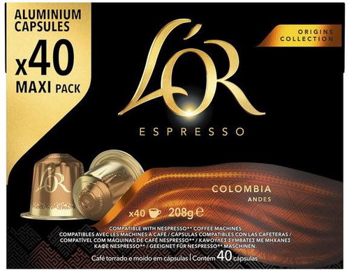 L'OR Espresso Colombia 40 capsules - Kávové kapsle - Main image
