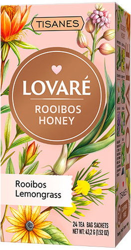 Lovaré Rooibos Honey herbal tea 43,2 g, 24 sachets - Tea - Main image