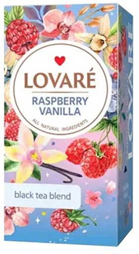 LOVARÉ Raspberry Vanilla 48 g (24 bags, black tea) - Tea - Main image