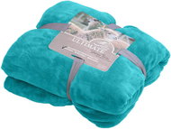 TEXTILOMANIA Luxury turquoise lambskin blanket made of microfleece 150 × 200 cm - Blanket