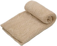 TEXTILOMANIA Beige micro plush blanket Delora 150 × 200 cm - Blanket