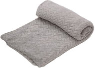 TEXTILOMANIA Light grey micro plush blanket Delora 150 × 200 cm - Blanket